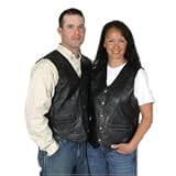 Rebel Ryder Men / Womens Stone Leather Vest