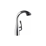 31 TU2mo SL. SL160  Hansgrohe 06461060 Allegro Kitchen Faucet   06461,Chrome/Black