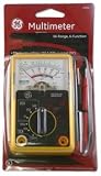 GE 50952 Multimeter, Analog 14 Range 6-Function Non-Recording, Yellow