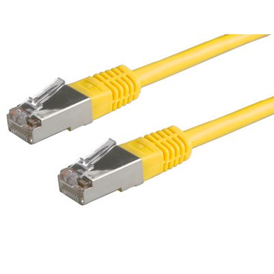 5M Cat6 Shielded Network Cable - 5 Metre - FTP - Yellow Ethernet STP Patch Lead