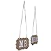 CJESLNA Chair Bunting Banner Garland Wedding Photo Props Decoration Khaki MR & MRS