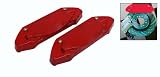 Gino Universal Brake Caliper Covers Kit Red for Car Auto