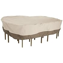 Veranda Patio Table & Chair Set Cover 78942, Large, Pebble for Round Table up to 94" Diameter