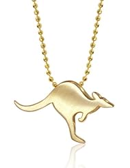 Alex Woo Little Kangaroo in 14kt Yellow Gold Pendant Necklace, 16"