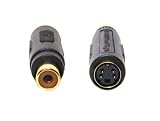 S-VIDEO/SVHS (F) to RCA OUT (Female) Adapter CONVERTER CABLE