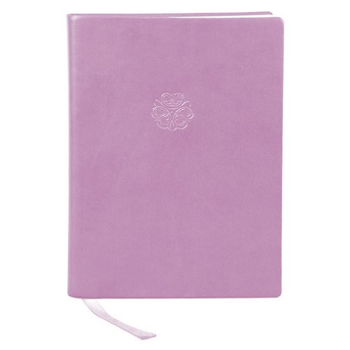Lavender Embossed Celtic Knot Leather Journal - Lined
