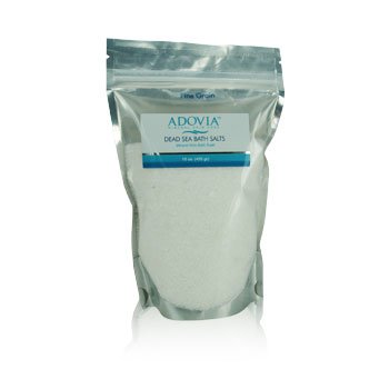 Natural Bath Salts - Dead Sea Salt - Unscented - 1 Pound - Psoriasis Relief