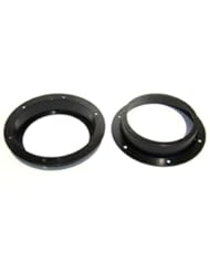 Car Audio or Theater: Volkswagen VW (Eos, Golf, Jetta, Rabbit) 6.5" (6 1/2 Inch) Front Door Factory Speaker Adapter Pair (2003, 2004, 2005, 2006, 2007, 2008) - CIP