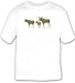 T-shirt with male, wild, vertebrate, moose, deer, cow, juvenile, alg, browser, mammal, bull, calf, hooved, 