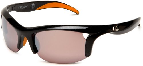 Kaenon Women's Soft Kore Polarized Sunglasses,Metallic Black Frame/Copper Lens,one size