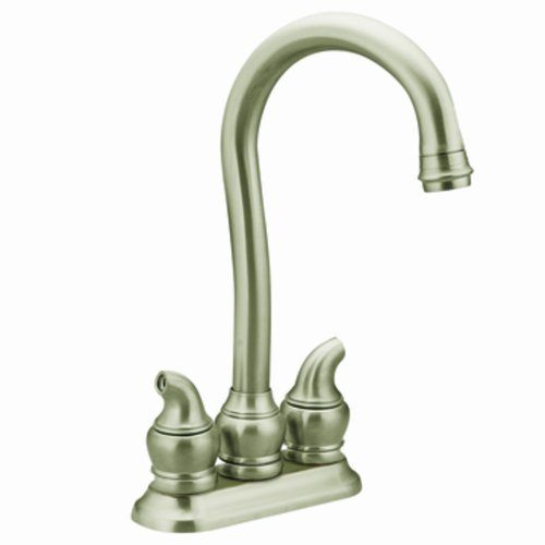 Moen CA5996SL Monticello Two-Handle High Arc Bar Faucet, Stainless