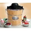 Maxi-Matic EIM-502 Elite Gourmet 4-Quart Old-Fashioned Pine-Bucket Electric/Manual Ice-Cream Maker