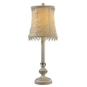 Mary-kate and Ashley Elemis Table Lamp. Chrome lamp with a black faux suede shade. W14