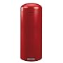 Brabantia Retro Pedal Bin, 30 litre, Plastic Bucket, Deep Red