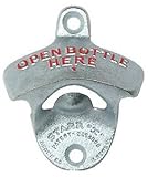 Open Bottle Here Embossed Metal Bottle Opener