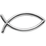 14K White Gold Fish Lapel Pin
