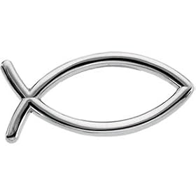 14K Yellow Gold Fish Lapel Pin by  