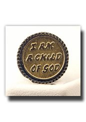 I AM A CHILD OF GOD Tie Tack (Round, Gold) - Gold Color LDS Lapel Pin - Christian Clothing Accessory - Christian Jewelry - Wear to Church - Great Gift for Kids - Religious and for Anyone Especially Children - Wonderful for Neck Ties and Clothing - Inexpensive Item - Round and Gold Tac