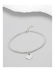 Heart Bracelet In 92.5 Sterling Silver