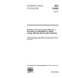ISO 10400:1993, Petroleum and natural gas industries -- Formulae and calculation for casing, tubing, drill pipe and line pipe properties