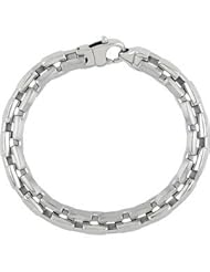 Stainless Steel Center Link Bracelet or Chain 08.50 Inch olished/Satin B661