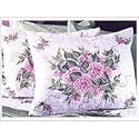 Bucilla Donna Dewberry Bed Of Roses Pillow Shams Stmpd X-Stitch Kit