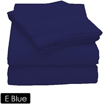 300 TC ORGANIC EGYPTIAN COTTON LILY BED 8 PCS BEDDING COLLECTION EGYPTIAN BLUE SOLID FULL