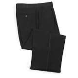 Paul Fredrick Performance Pleated Wool Tuxedo Trousers