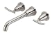 Danze D316554BN Sonora Double-Handle Wall Mount Faucet, Brushed Nickel (Not CA/VT Compliant)