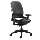 Leather Leap Chair by Steelcase, Black Base, Direct From the Manufacturer, Five Leather Colors Available