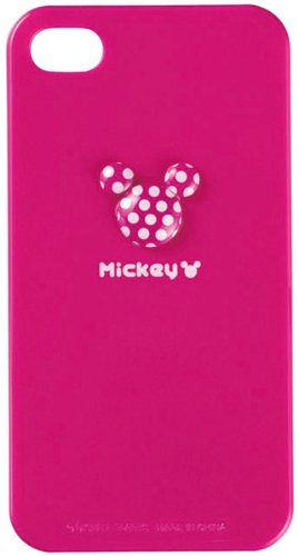 Disney Mupods/MobiMore iPhone 4S/4 Case (Mickey Mouse/Vivid Pink)