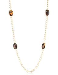 Anne Klein "Tanyard" Gold-Tone Tortoise Colored Strand Necklace, 42"