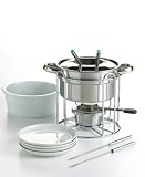 Martha Stewart Collection Stainless Steel Fondue Set