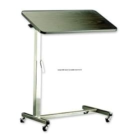 Invacare Walnut Wood Tilt Top Overbed Eating or Over the bed Computer Table