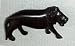 Lion Male - Ebony Wood Wooden Miniature Animal Made in Kenya