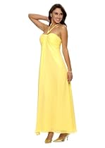 Astrapahl, Wundervolles Abendkleid, lang, Farbe gelb