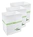 Clean Cubes 4 Gallon Disposable Pop-Up Trash Cans (3-Pack) with Fitted Bags – Foldable Garbage & Recycling Bins for Parties, Events & Kitchen (White, 12