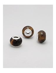 Tiger Bead In 92.5 Sterling Silver