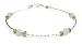 FRIENDSHIP ANKLET: Rose Quartz and Peridot Sterling Silver Gemstones Beaded Anklets/Ankle Bracelets.