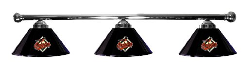 Baltimore Orioles Pool Table Light - Chrome Bar