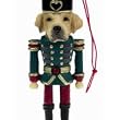 Labrador, yellow Dog Soldier Nut Cracker Ornament