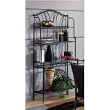 Mix N Match Bakers Rack (Black) (72.25H x 36.75W x 15.75D)