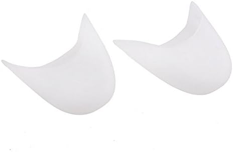 ABOLLOSS® Professional Ballet Dancer Silicone Gel Pointe Shoes Toe Pads Protector with Breathable Hole (1 Pair) White Color