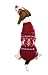 Dog Sweater - Gorgeous Red Caribou Pet Sweater - XX-Large (XXL)