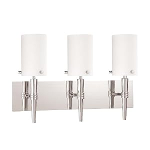Nuvo Lighting 60 3868 Jet 3-Light Vanity Light with Frosted Glass, Brushed Nickel by Nuvo
