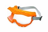 Uvex S3820 Strategy Safety Goggles, Hot Orange Body, Clear Uvextra Anti-Fog Lens, Neoprene Headband