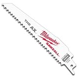 Buy 2 Pack Milwaukee 48-00-5021 6 x 5 8TPI The Ax Sawzall Blade for Wood Cutting 5... by Milwaukee
