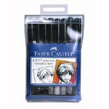 Faber-Castell PITT Artist Pen Manga Set - 8 Pens (167107)