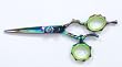 Supreme 5.5 Rainbow Titanium Swivel Thumb Hairdressing Scissors, Barber Shears