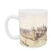The Louvre during the Reign of Charles V (1337-80) 'The Wise' (pen &amp; ink and w/c on paper) by Theodor Josef Hubert Hoffbauer - Mug - Standard Size